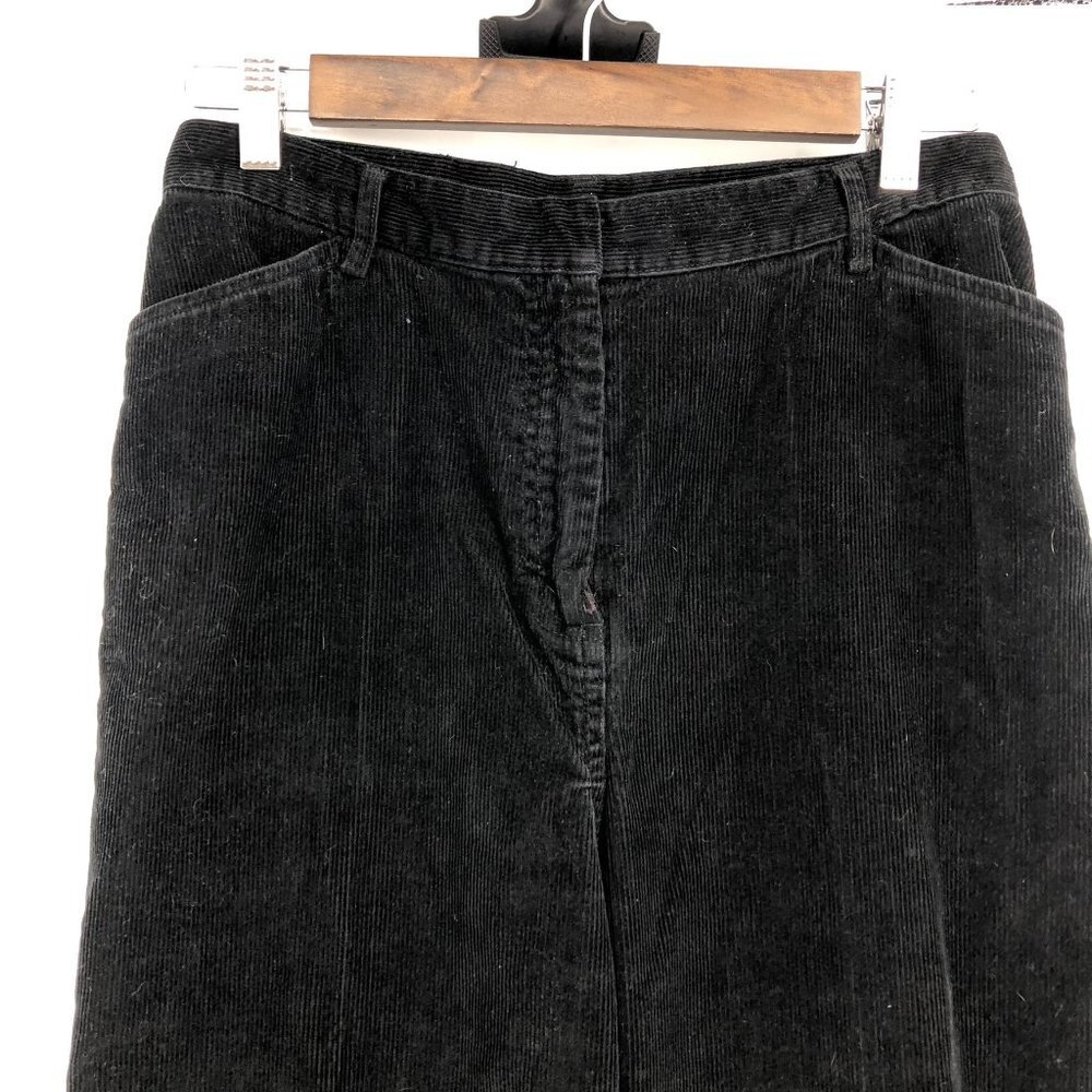 Style & Co Corduroy Petite Women's High-Rise 100% Cotton Black Pants size P8 - Picture 3 of 13